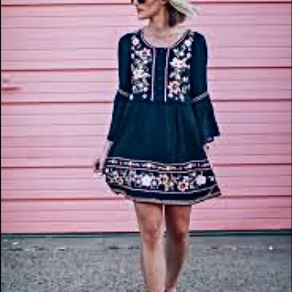 French Connection Dresses & Skirts - COPY - French Connection Embroidered Mini Dress